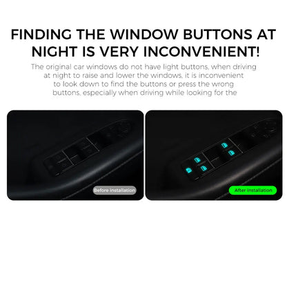 Window Button Luminous Stickers